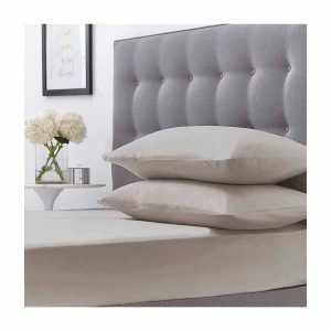 Image of Silentnight Egyptian Cotton Housewife Pillowcase Pair - Stone
