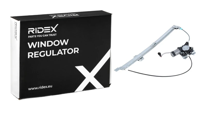 Image of RIDEX 1561W0208 Window regulator Left Front, Operating Mode: Electric, with electric motor Window Winder (1561)