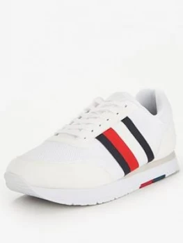 Image of Tommy Hilfiger Corporate Material Mix Runner Trainer - White