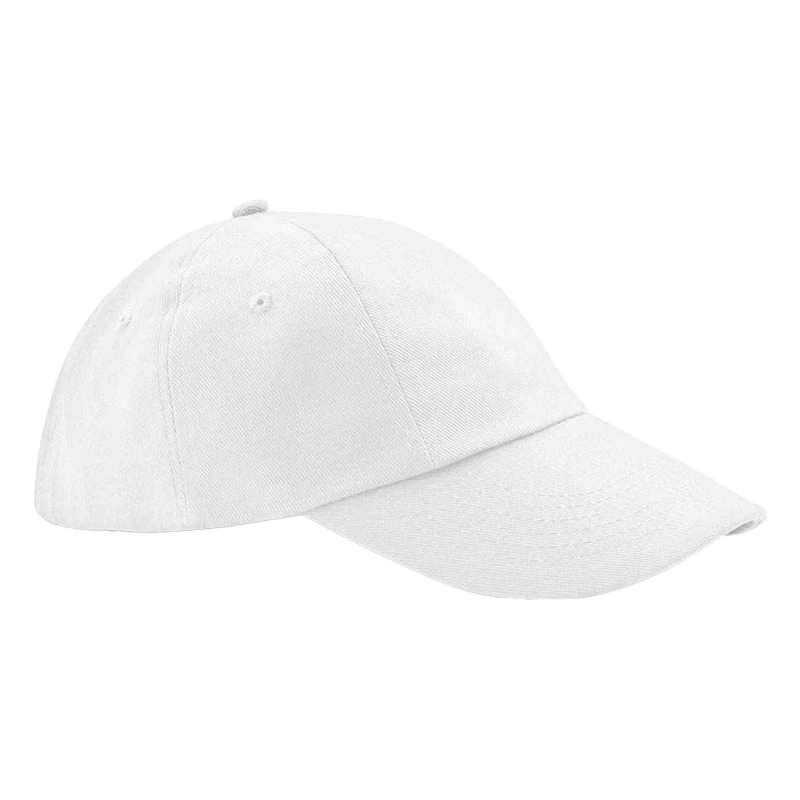 Image of Beechfield Womens Heavy Cotton Low Profile Baseball Cap in White White Female One Size