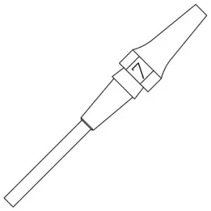 Image of Weller T0051325699 XDS 7 Desoldering Tip 1.2 x 2.7 Length 16.5mm
