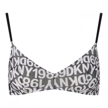 Image of DKNY Mesh Logo Bralet - Black St Logo