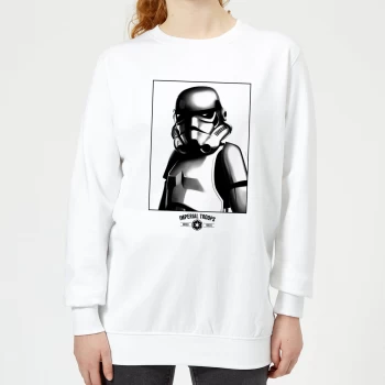 Image of Star Wars Imperial Troops Womens Sweatshirt - White - XS