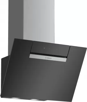 Image of Bosch DWK67EM60B 60cm Angled Chimney Cooker Hood