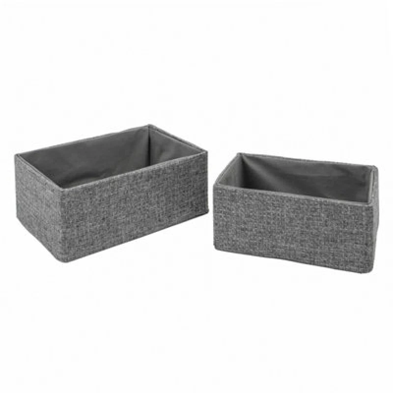 Image of Jvl Chroma Rectangular Storage Baskets - Set Of 2