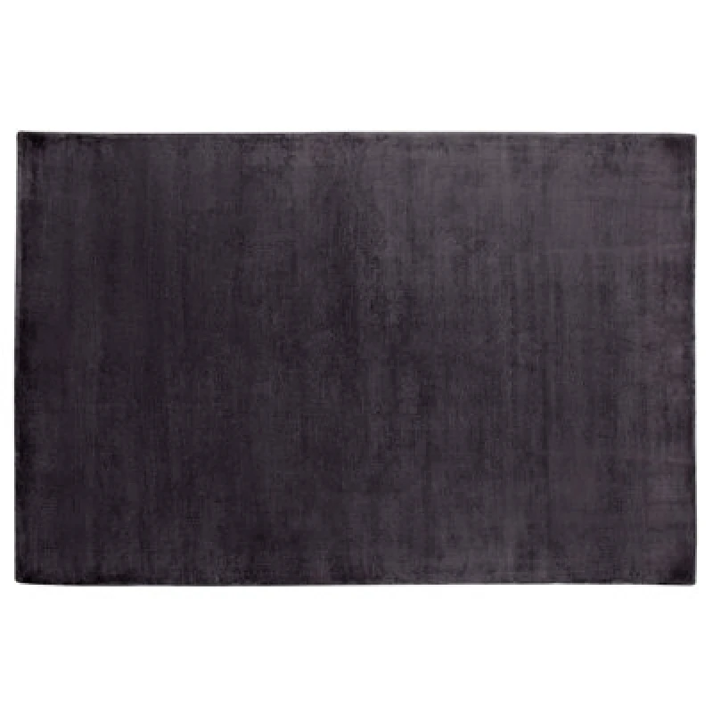 Image of Beliani Rug Gesi Ii Dark Grey 140 X 200 Cm Viscose