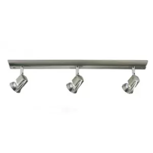 Image of Cristal Record Lighting - Cristal Arco 3-Light Ceiling Spotlight Bar Light Satin Nickel