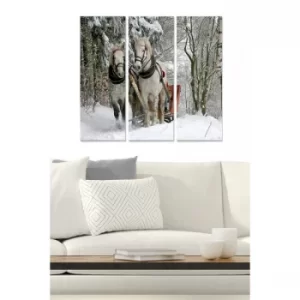 Image of MDF549727 Multicolor Decorative MDF Painting (3 Pieces)