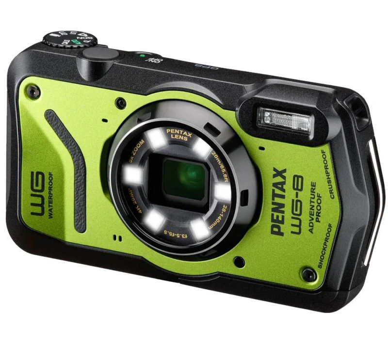 Image of PENTAX WG-8 Tough Compact Camera - Green 027075310568