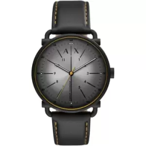 Image of Armani Exchange Black Watch Yellow Trim