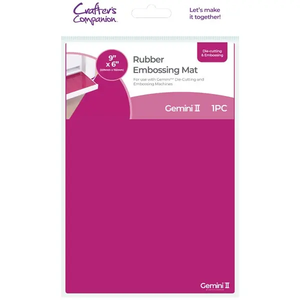 Image of Gemini 2 II Accessories Rubber Embossing Mat 9" x 6in