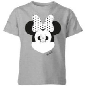 Image of Disney Minnie Mouse Mirror Illusion Kids T-Shirt - Grey - 5-6 Years