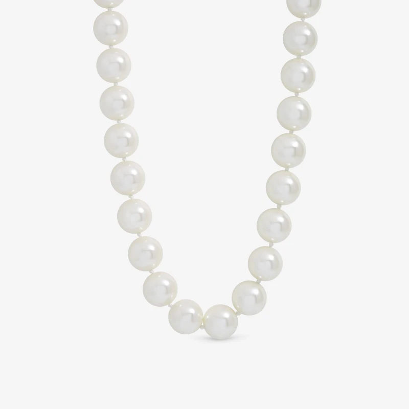 Image of Jon Richard Gold Plated Cream Pearl Statement Necklace Gold female One Size