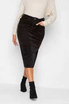 Image of Cord Midi Skirt