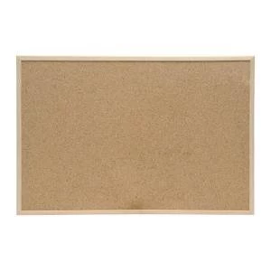 Image of Eco Cork Board with Pine Frame W 1200 x H 900 mm 940592