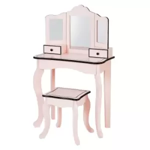 Image of Teamson Kids Little Lady Gisele Toy Vanity Set - Pink / Black