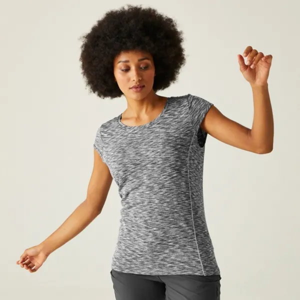 Image of Regatta Womens Hyperdimension II Quick Drying T Shirt 16 - Bust 40' (102cm) Seal Grey RWT249-038-16