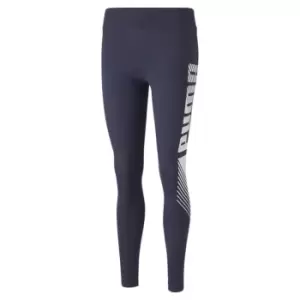 Image of Puma Logo Leggings Ladies - Blue