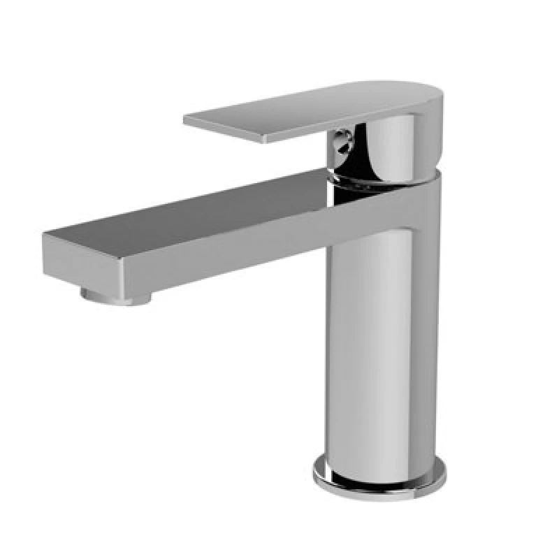Image of BALTERLEY Modern Square Mono Basin Mixer Tap & Push Button Waste - Chrome Balterley BTD305