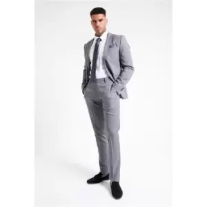 Image of I Saw It First Mens Tailored Slim Suit Trousers - Grey