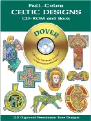 Image of full color celtic designs cd rom and book