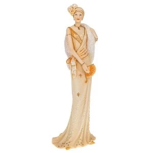Image of Deco 1930s Girl Standing Peach Ornament