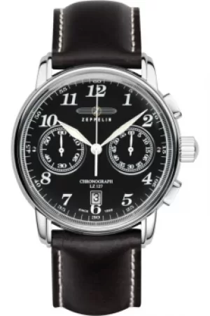 Image of Mens Zeppelin LZ127 Graf Zeppelin Chronograph Watch 7678-2