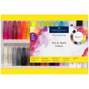 Image of Faber Castell Gelatos Water-soluble Crayons Gift Set Set of 33