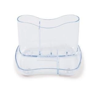 Image of Desk Organiser 4 Compartments 93mm High Crystal Clear CP083YTCRY