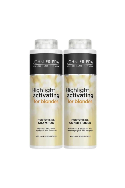 Image of John Frieda Blonde Highlight Activating 'Shampoo & Conditioner' Duo500ml Yellow