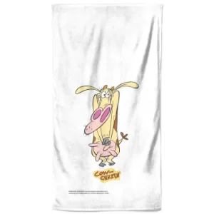 Image of Cow and Chicken Embarassed Cow Bath Towel