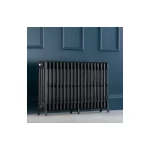 Image of Arroll - Traditional Colosseum Horizontal Quad Bar Column Radiators 650 x 1142 Anthracite - Grey