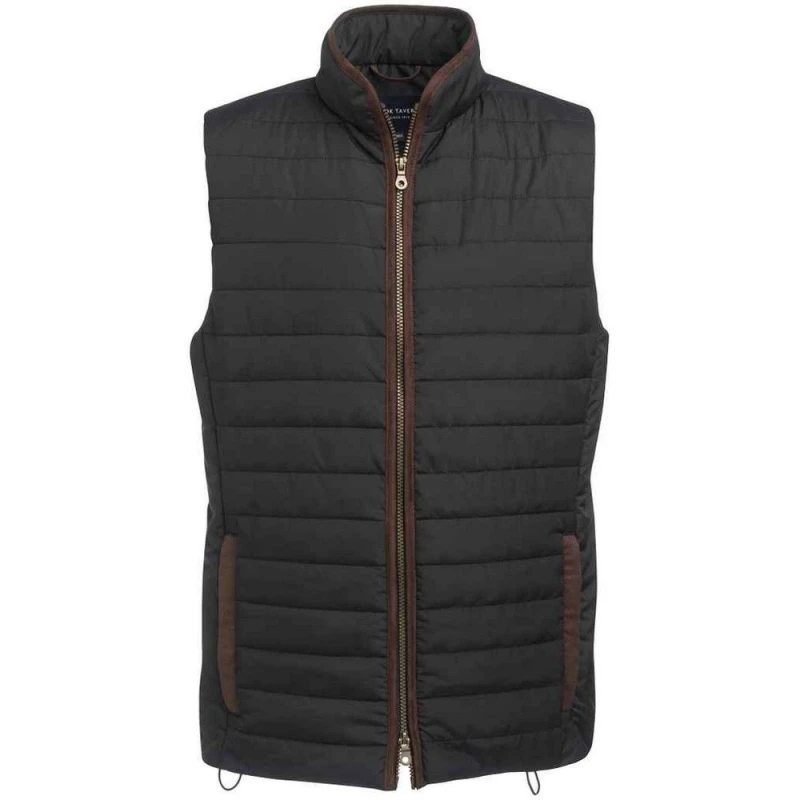 Image of Brook Taverner Brook Taverner Men Tampa Gilet in Black Size: X-Small Black XS Male 5063470448203