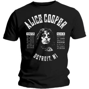 Image of Alice Cooper - School's Out Lyrics Unisex Medium T-Shirt - Black