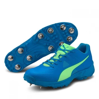 Image of Puma 19.1 Spike Cricket Shoes Mens - Green/Blue