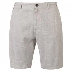 Image of Pierre Cardin Linen Shorts Mens - Stone