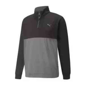 Image of Puma Gamer Colorblock 1/4 Zip BLK-QUIET SH M