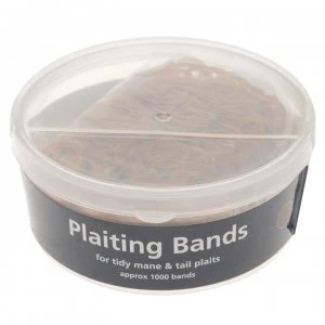 Image of Shires Plaiting Bands Tub - Brown