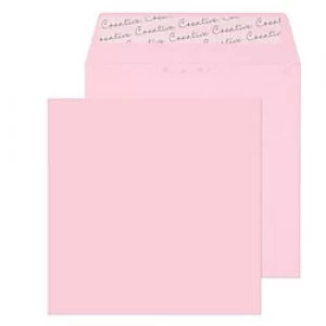 Image of Creative Light Coloured Envelopes Peel & Seal 160 x 160 mm Plain 120 gsm Baby Pink Pack of 500