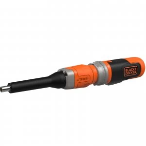 Image of Black and Decker BCF602C 3.6v Cordless In Line Screwdriver 1 x 1.5ah Integrated Li-ion Charger No Case