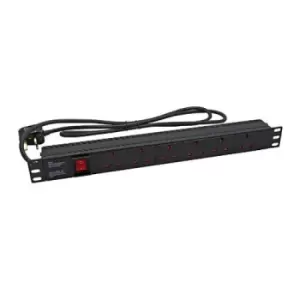 Image of Jedel PDU-6W-SURGEJE Power Distribution Unit 1U...