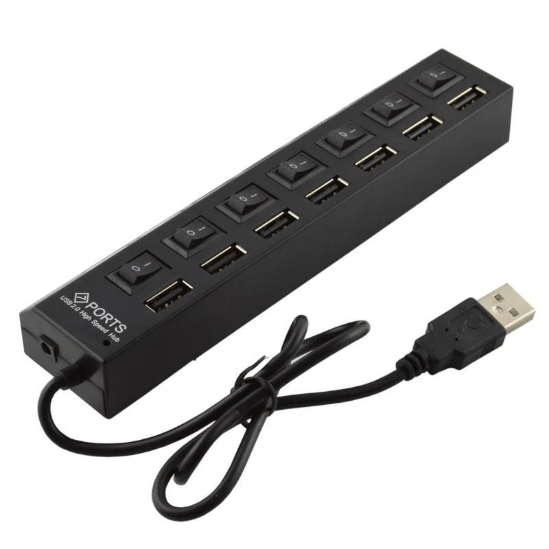 Image of CoreParts MSPP74014 interface hub USB 2.0 480 Mbps Black