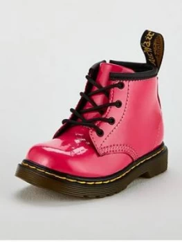 Image of Dr Martens Girls Infant 1460 Patent Boot - Hot Pink, Hot Pink, Size 3 Younger