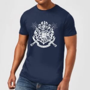Image of Harry Potter Hogwarts House Crest Mens T-Shirt - Navy - M