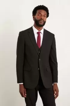 Image of Plus Tailored Fit Black Essential Suit Jacket