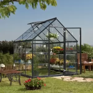 Image of Palram Canopoi Harmony Grey 6 x 6ft Greenhouse - Garden & Outdoor