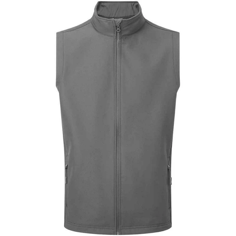 Image of Premier Premier Men Wind Resistant Gilet in Dark Grey Size: Small Dark Grey S Male 5063238301917