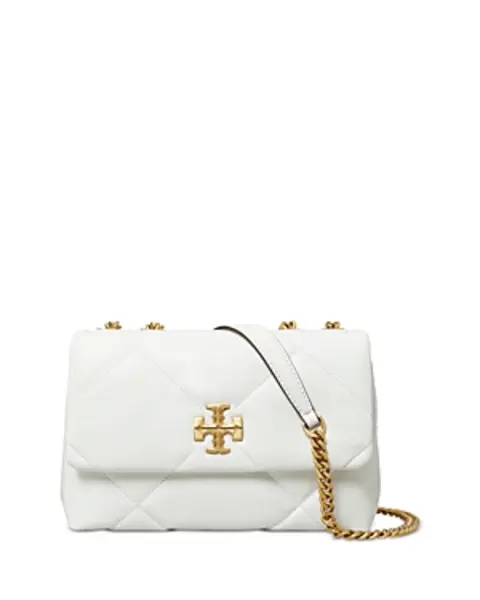 Image of Tory Burch Kira Diamond Quilted Leather Small Convertible Shoulder Bag