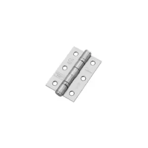 Image of Steel Grade 7 Ball Bearing Hinge - 76 x 51 x 2mm (Polished Brass) (2 Pack) - Eclipse