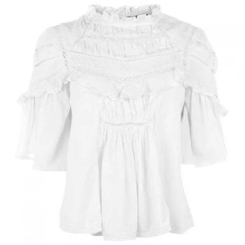 Image of Biba Tuck Detail Top - White